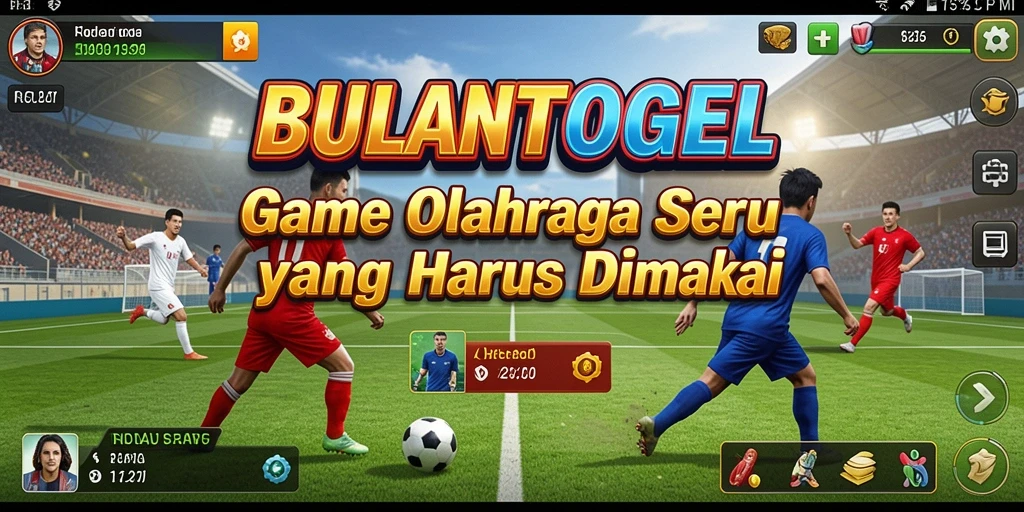 Screenshot utama BULANTOGEL menampilkan aksi seru dalam permainan olahraga.